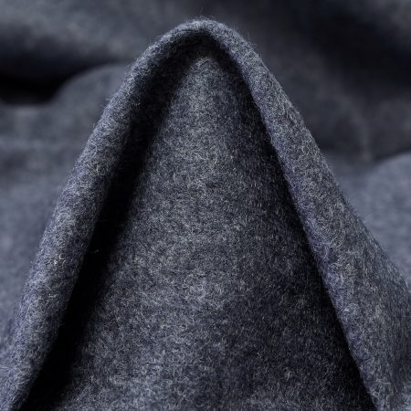 Jersey, Wool Blend, Melange, Blue Indigo