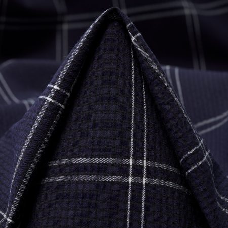 Seersucker, Cotton, Elastic, Parisian Night&Snow White