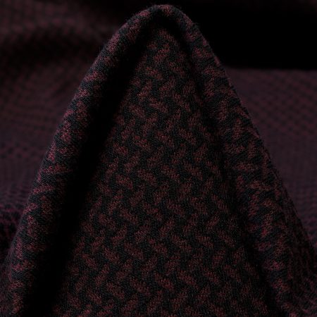 Jersey, Jacquard, Viscose Blend, Henna&Jet Black