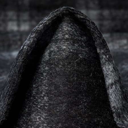 Jersey, Boiled Wool, Virgin Wool, Weathervane&Raven Black