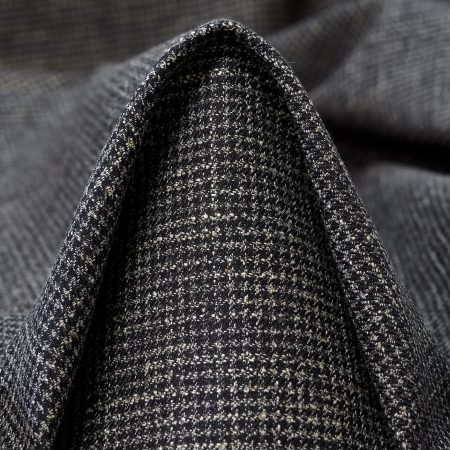 Virgin Wool, Linen Blend, Micro Design, Moon Rock