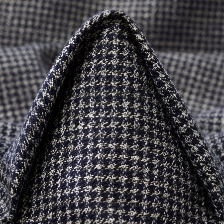 Cotton, Linen Blend, Micro Design, Parisian Night