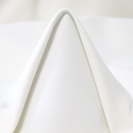 Cotton, Elastic, Brushed, Lucent White