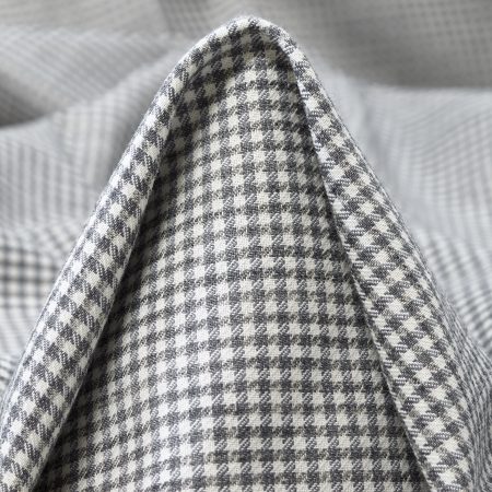 Virgin Wool, Cotton, Pepita, Snow White&Titanium