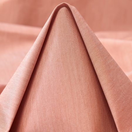 Chambray, Cotton, Elastic, Shrimp