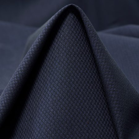 Piqué, Cotton, Elastic, Blue Indigo