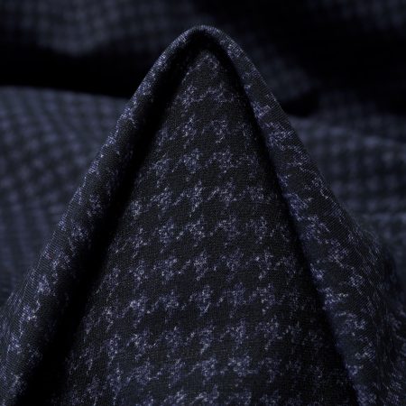 Jersey, Double, Houndstooth, Skipper Blue&Raven Black