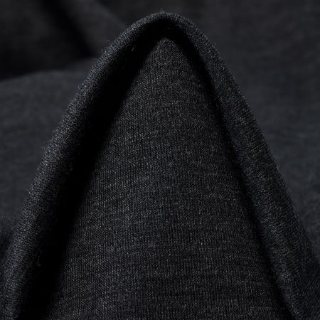 Jersey, Virgin Wool, Melange, Asphalt