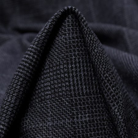 Wool Blend, Cotton Blend, Check, Blue Nights