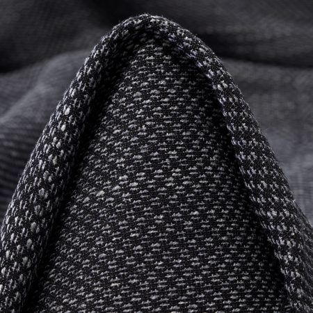 Wool Blend, Linen Blend, Micro Design, Raven Black&Vaporous Gray