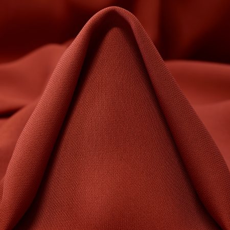 Crêpe, Viscose, Burnt Brick