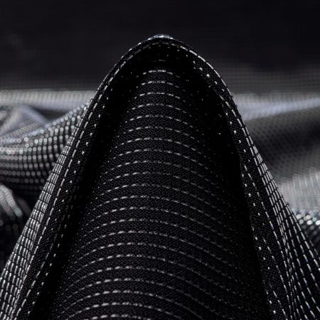 Jersey, Metallic, Silver&Raven Black