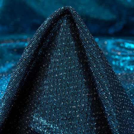 Jersey, Lurex, Shimmering, Deep Lagoon&Silver
