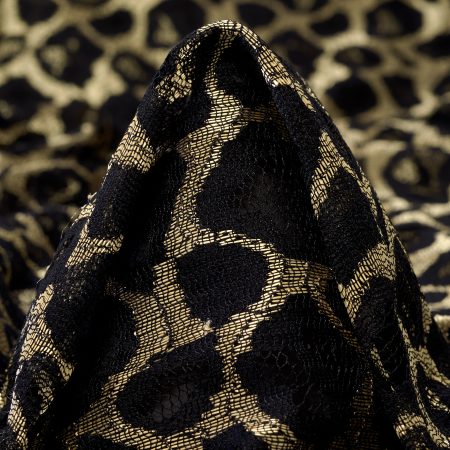 Lace, Lurex, Red Gold&Jet Black