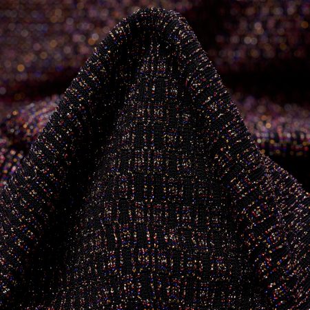 Jersey, Metallic, Shimmering, Raven Black&Lipstick