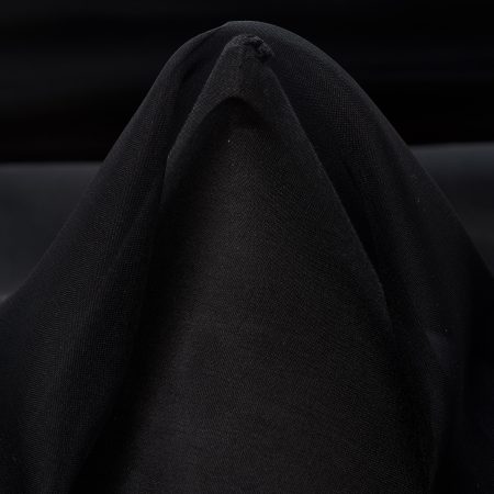 Organza, Silk, Raven Black