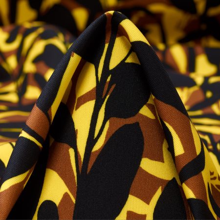 Techno Jersey, Printed, Yellow Balloon&Mahogany