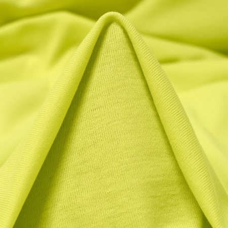 Jersey, Cotton, Elastic, Sunny Lime