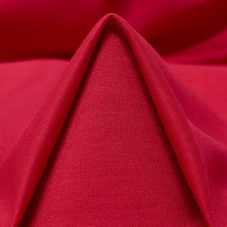 Jersey, Viscose, Elastic, Lipstick Red