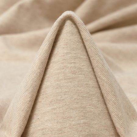 Single Jersey, Cotton, Virgin Wool, Creme Brûlée