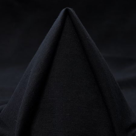 Single Jersey, Cotton, Raven Black