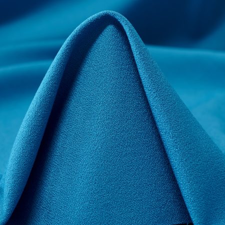 Crêpe, Viscose Blend, Elastic, Vivid Blue