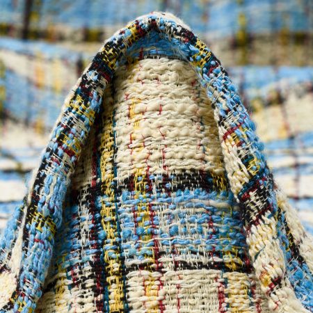 Bouclé, Chanel, Cotton, Antique White&Tropical Breeze