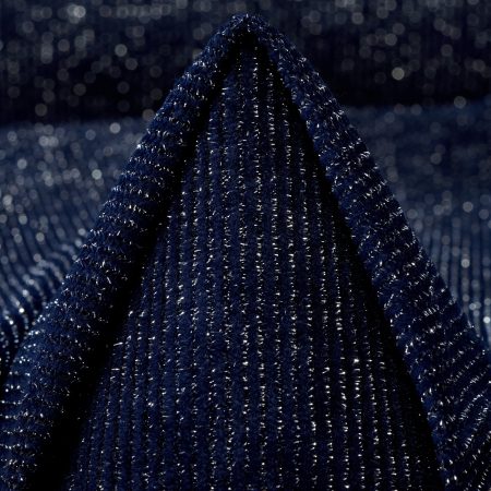 Velvet, Cotton, Lurex, Mood Indigo&Silver
