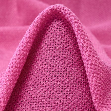 Bouclé, Virgin Wool, Silk Blend, Raspberry Rose
