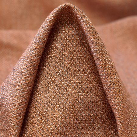 Wool, Linen, Melange, Dusty Orange