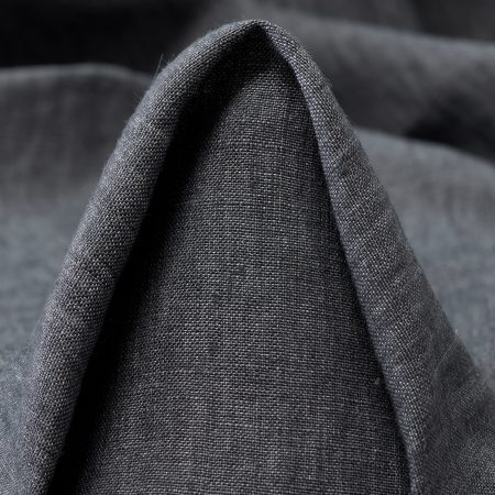 Linen, Melange, Steel Gray