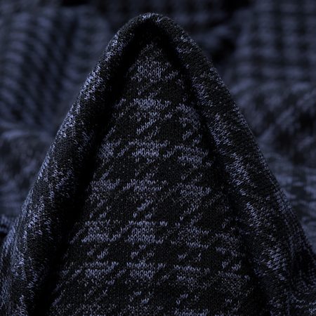 Jersey, Cotton Blend, Micro Design, Mood Indigo&Jet Black