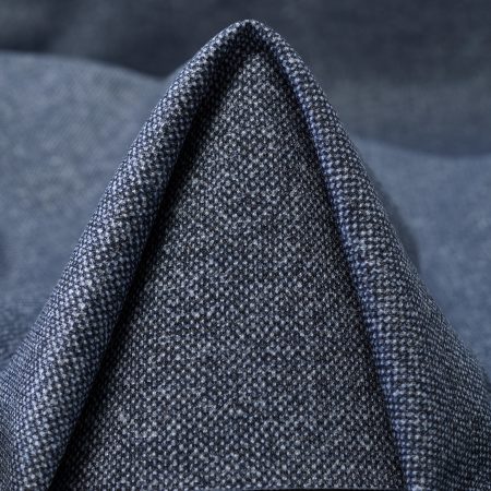 Jersey, Viscose Blend, Melange, Blue Indigo