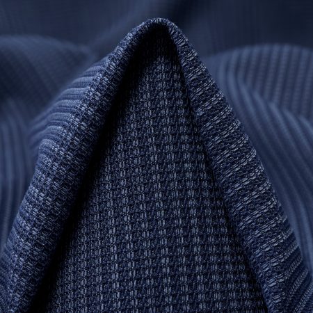 Wool Blend, Micro Design, Elastic, Navy Peony