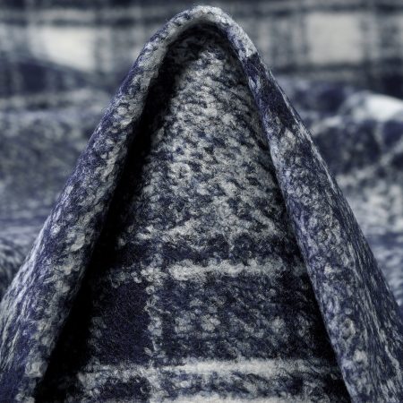 Jersey, Wool Blend, Check, Snow White&Oceana