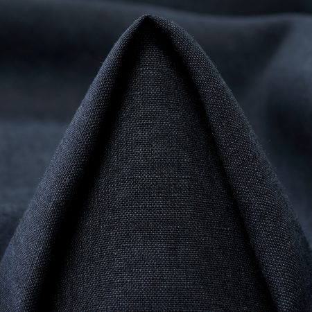 Linen, Melange, Dark Navy