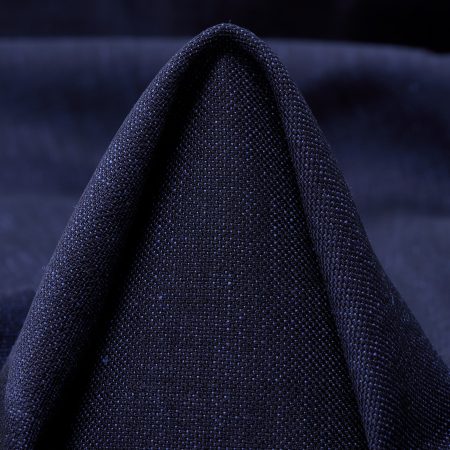 Wool, Linen Blend, Melange, Medieval Blue