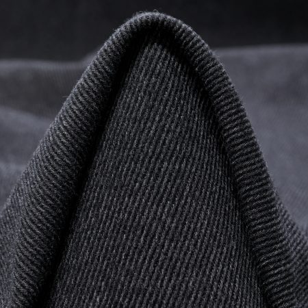 Double, Twill, Cotton Blend, India Ink