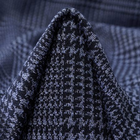 Jersey, Viscose Blend, Check, Blue Ice&Vulcan