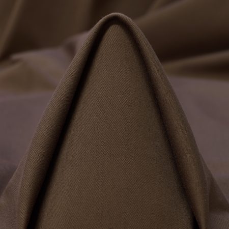 Poplin, Cotton, Silk Blend, Cocoa