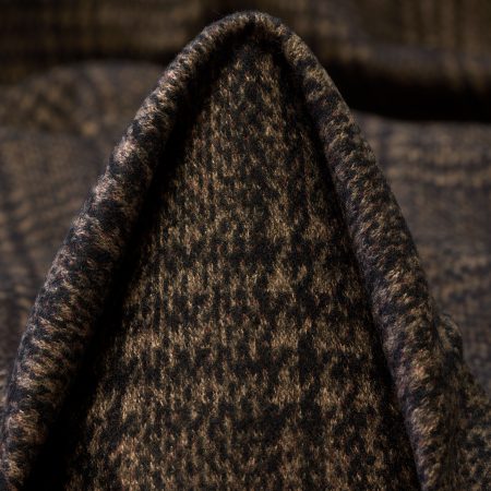 Jersey, Viscose, Check, Greige&Coffee Bean