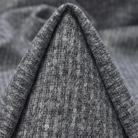 Jersey, Wool Blend, Melange, Ghost Gray