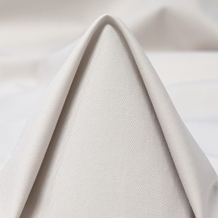 Poplin, Cotton, Elastic, Lucent White