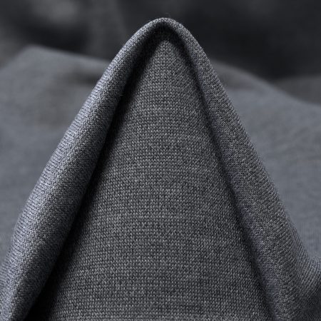 Jersey, Virgin Wool, Melange, Steel Gray
