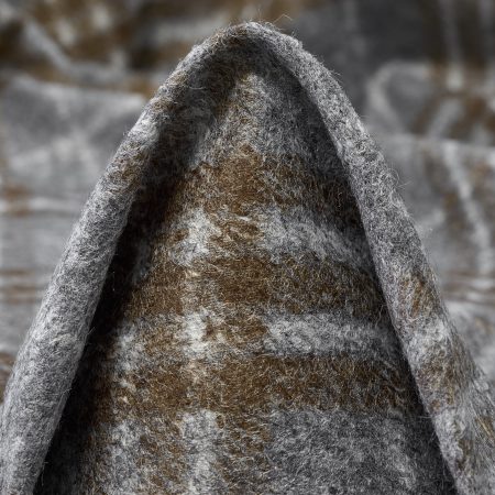 Jersey, Boiled Wool, Check, Titanium&Deep Taupe