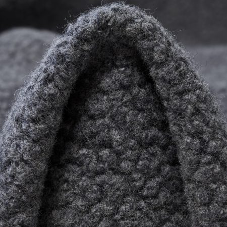 Knit, Bouclé, Wool, Steel Gray