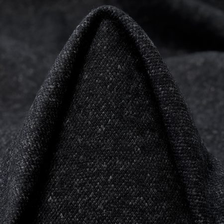 Jersey, Cotton, Boiled Wool, Blackened Pearl