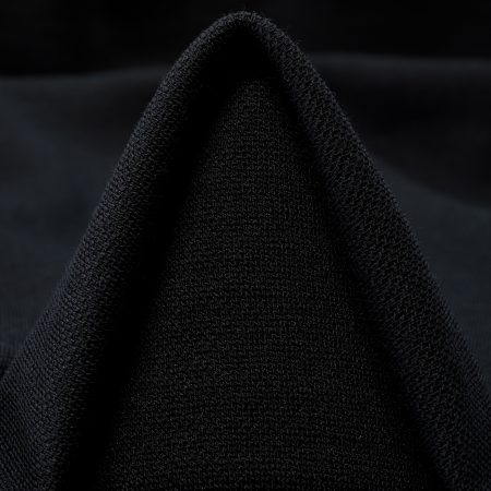 Jersey, Wool Blend, Elastic, Jet Black