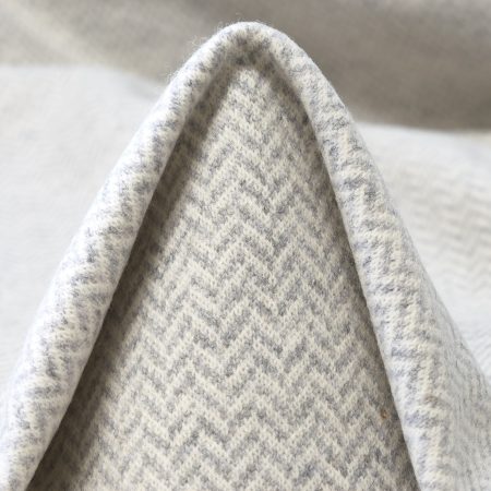 Jersey, Wool, Herringbone, Vaporous Gray
