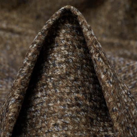 Jersey, Boiled Wool, Melange, Fossil